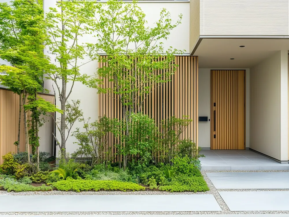 The Japandi Exterior Entryway: Natural Calm from the First Glance