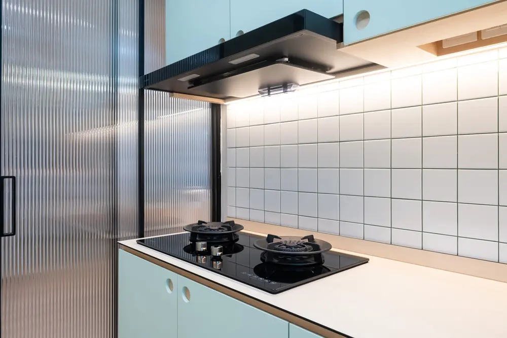 Light Blue HDB Kitchen Design サイズ調整.webp
