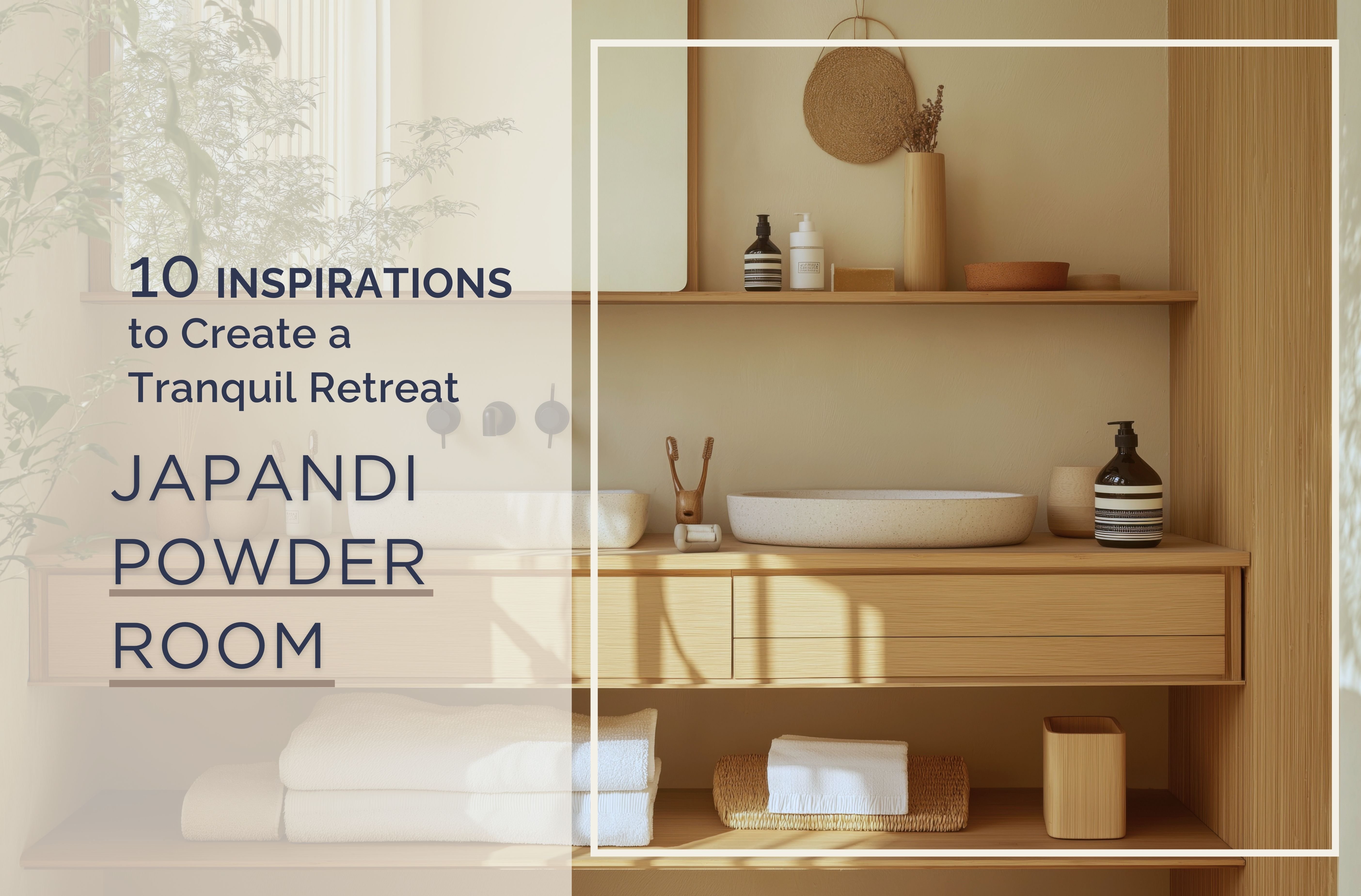 Japandi Powder Room: 10 Inspirations to Create a Tranquil Retreat