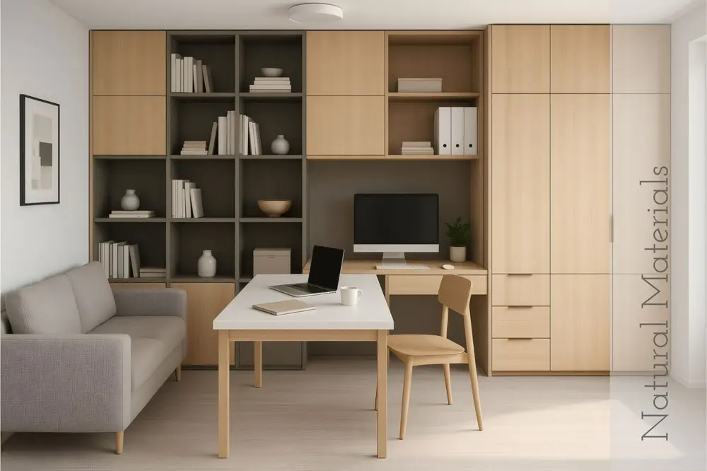 Balanced Colors in Japandi Home Office.webp