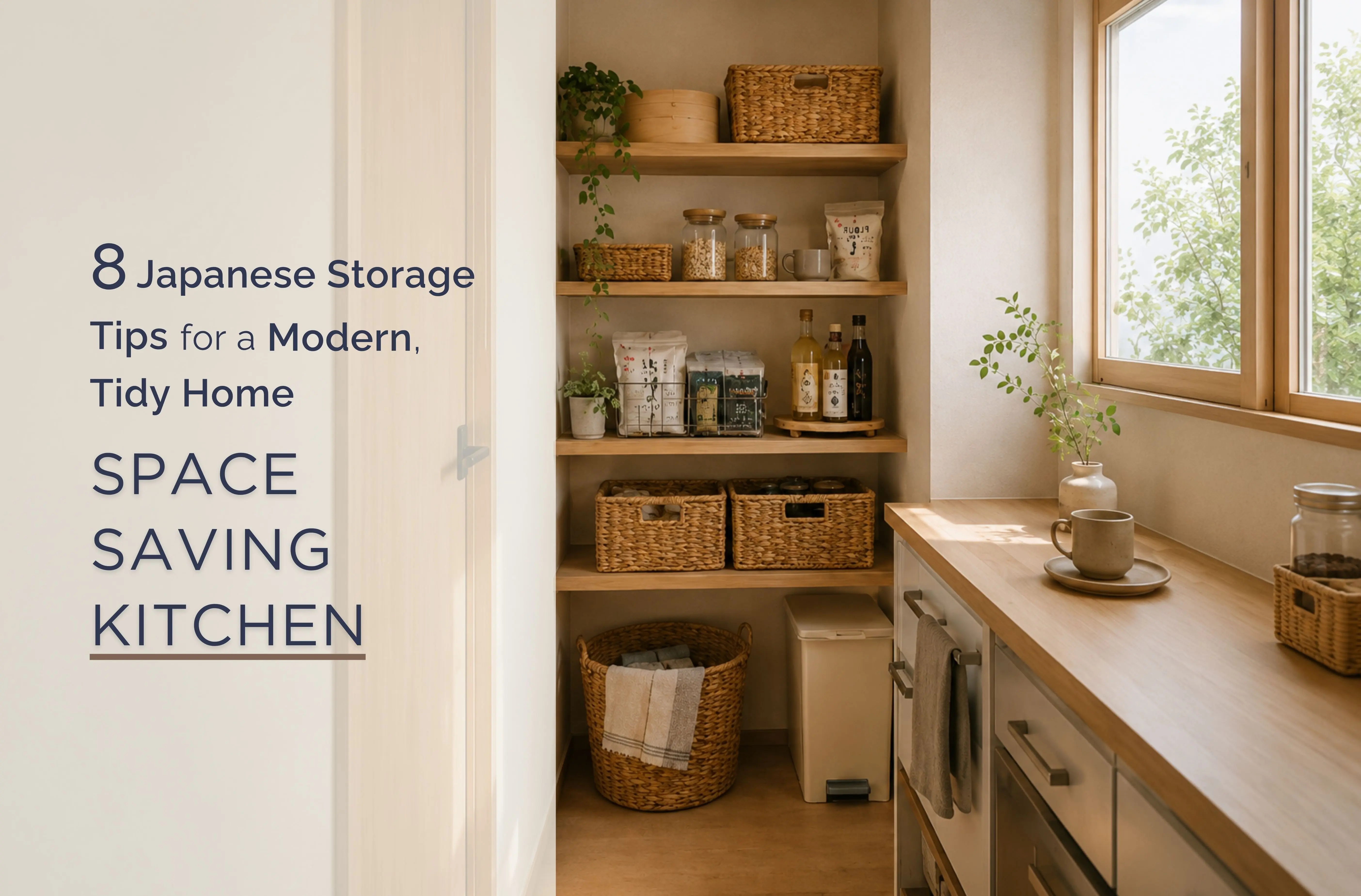 Space Saving Kitchen: 8 Japanese Storage Tips for a Modern, Tidy Home