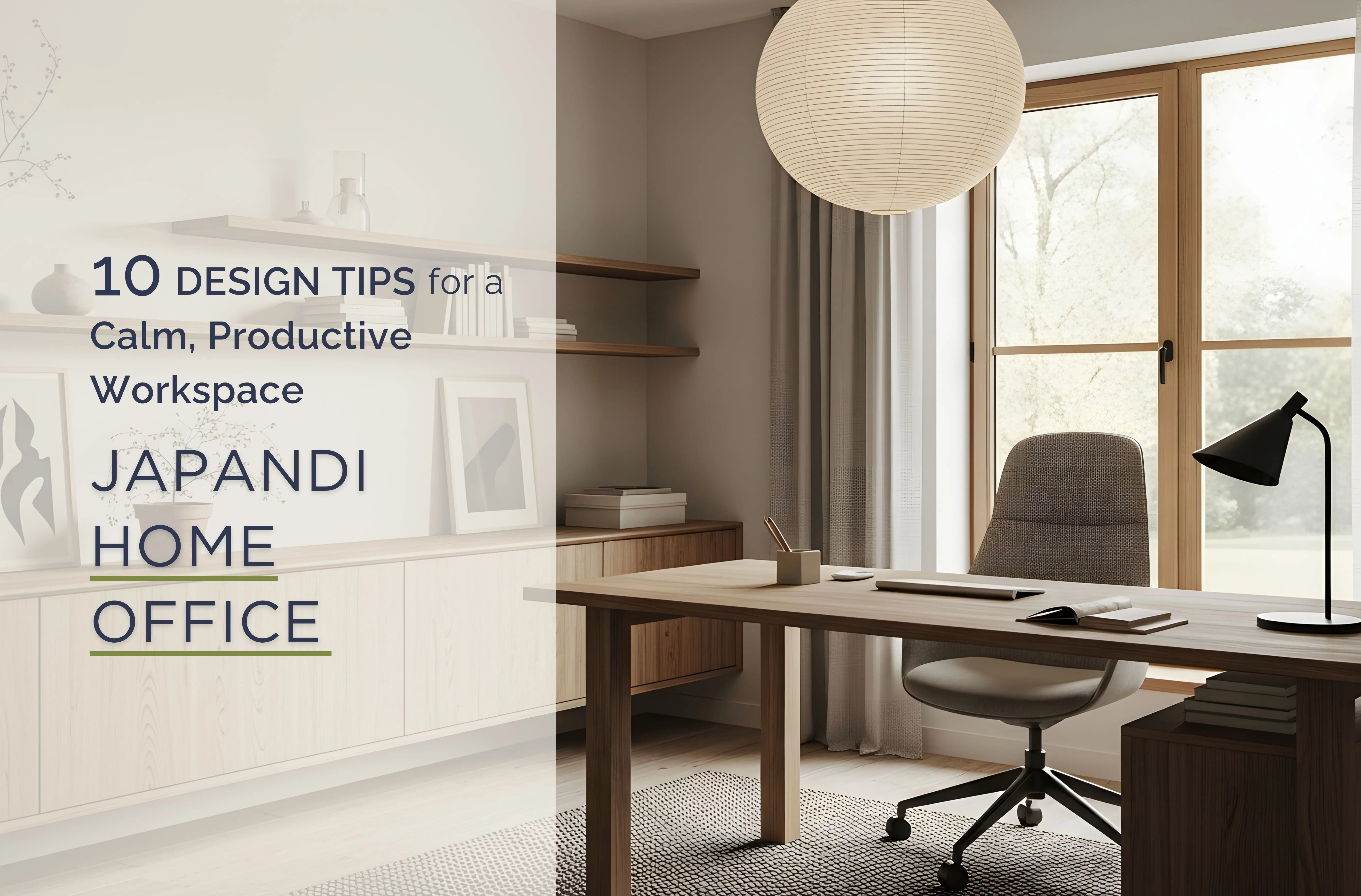 Japandi Home Office Ideas: 10 Design Tips for a Calm, Productive Workspace
