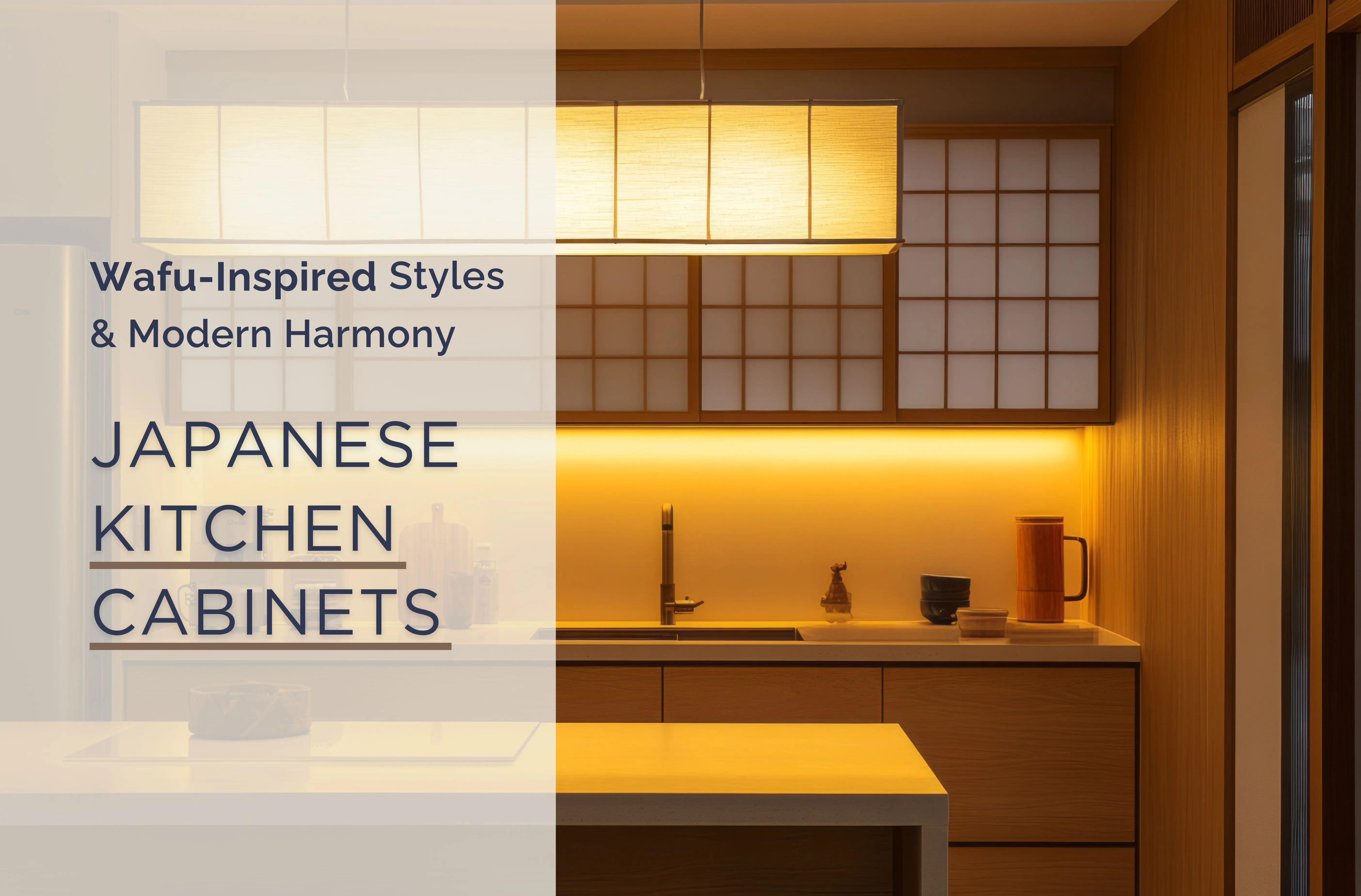 Japanese Kitchen Cabinets: Wafu-Inspired Styles & Modern Harmony