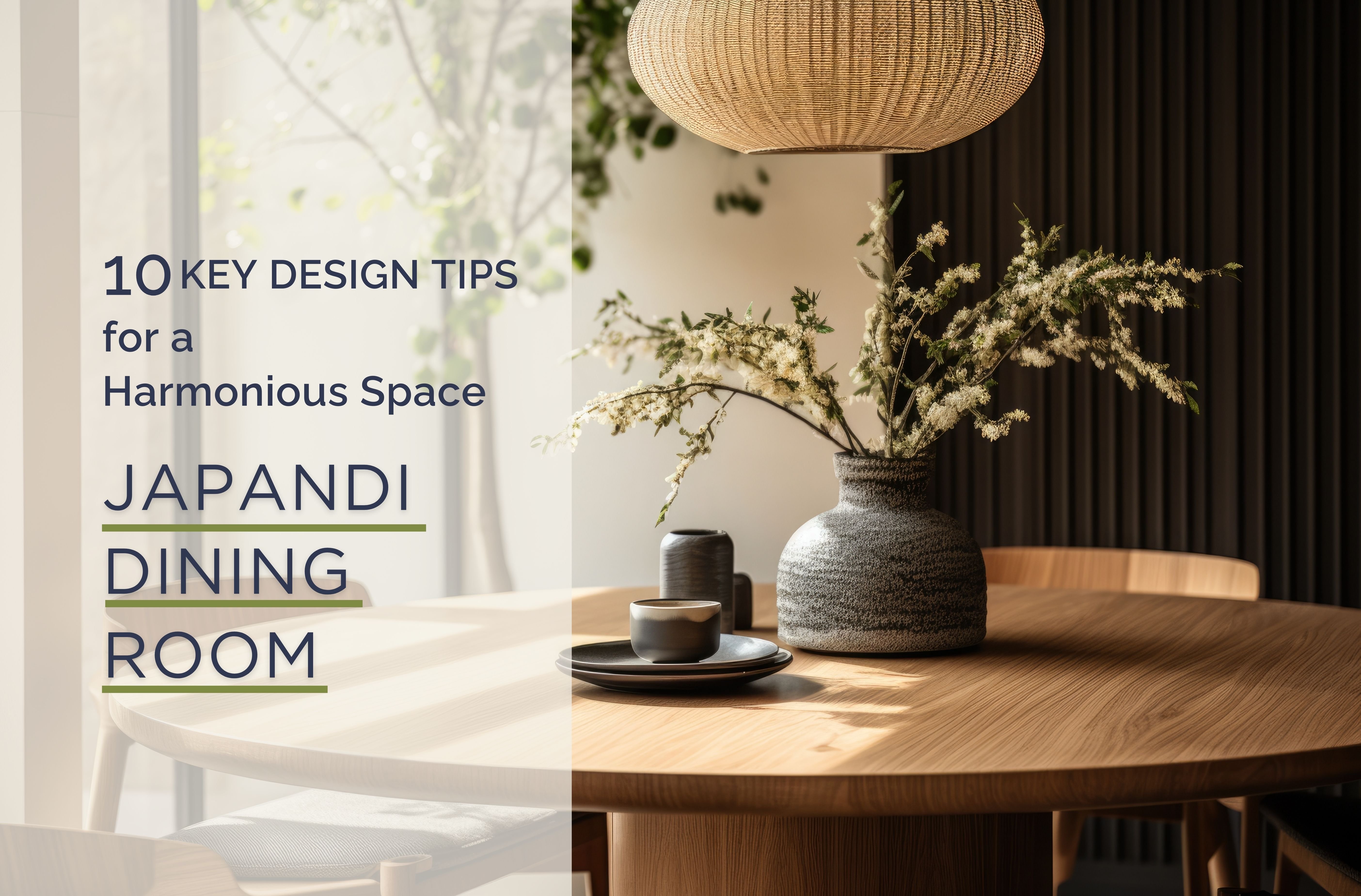 Japandi Dining Room Inspiration: 10 Key Design Tips for a Harmonious Space