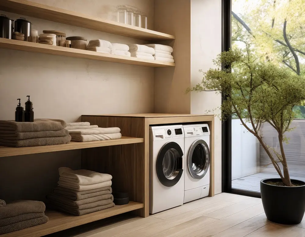 Japandi Laundry Room Design.webp