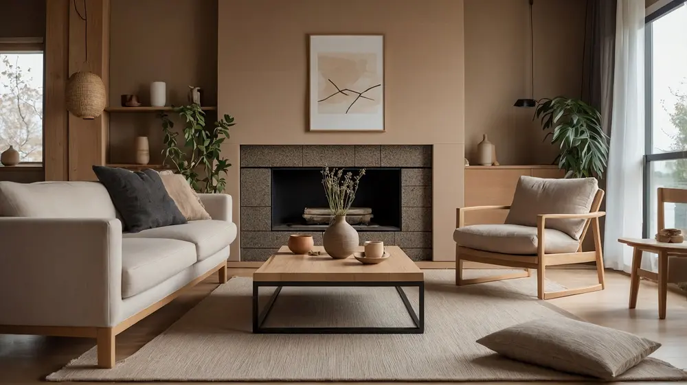 Japandi Living Room with Fireplace サイズ調整.webp