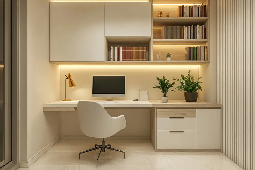 Benefits of an Organized Japandi Study Room