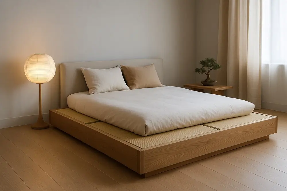 Japandi Tatami-based Bed Frame サイズ調整.webp
