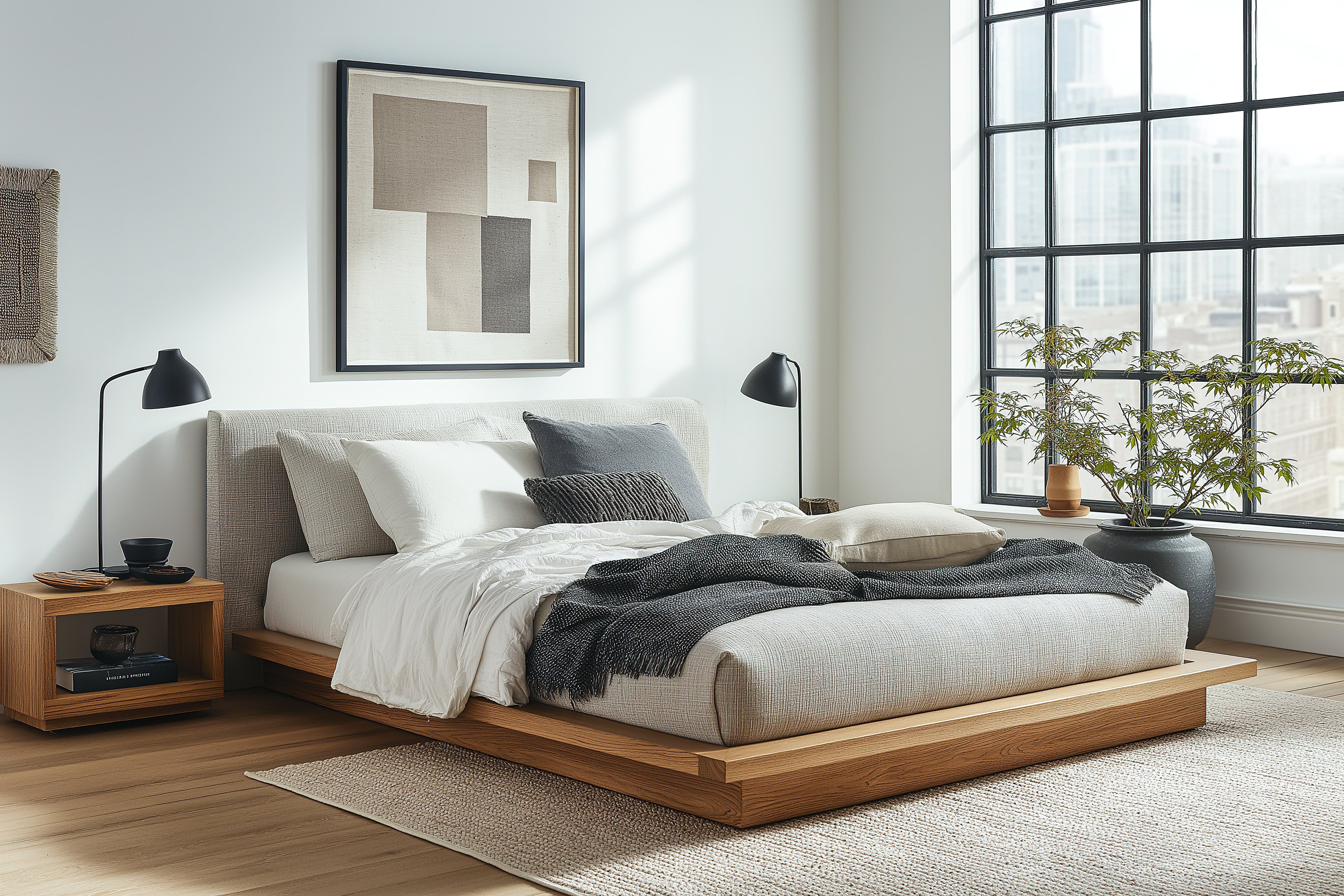 Japandi Upholstered Bed Frame.jpeg
