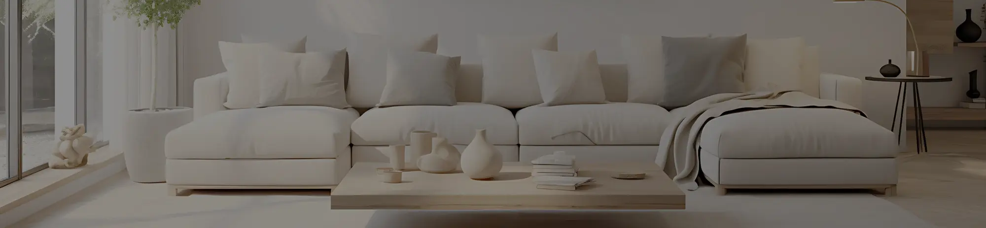 How to choose a sofa for your Japandi style living room: A harmony of design, materials, and color