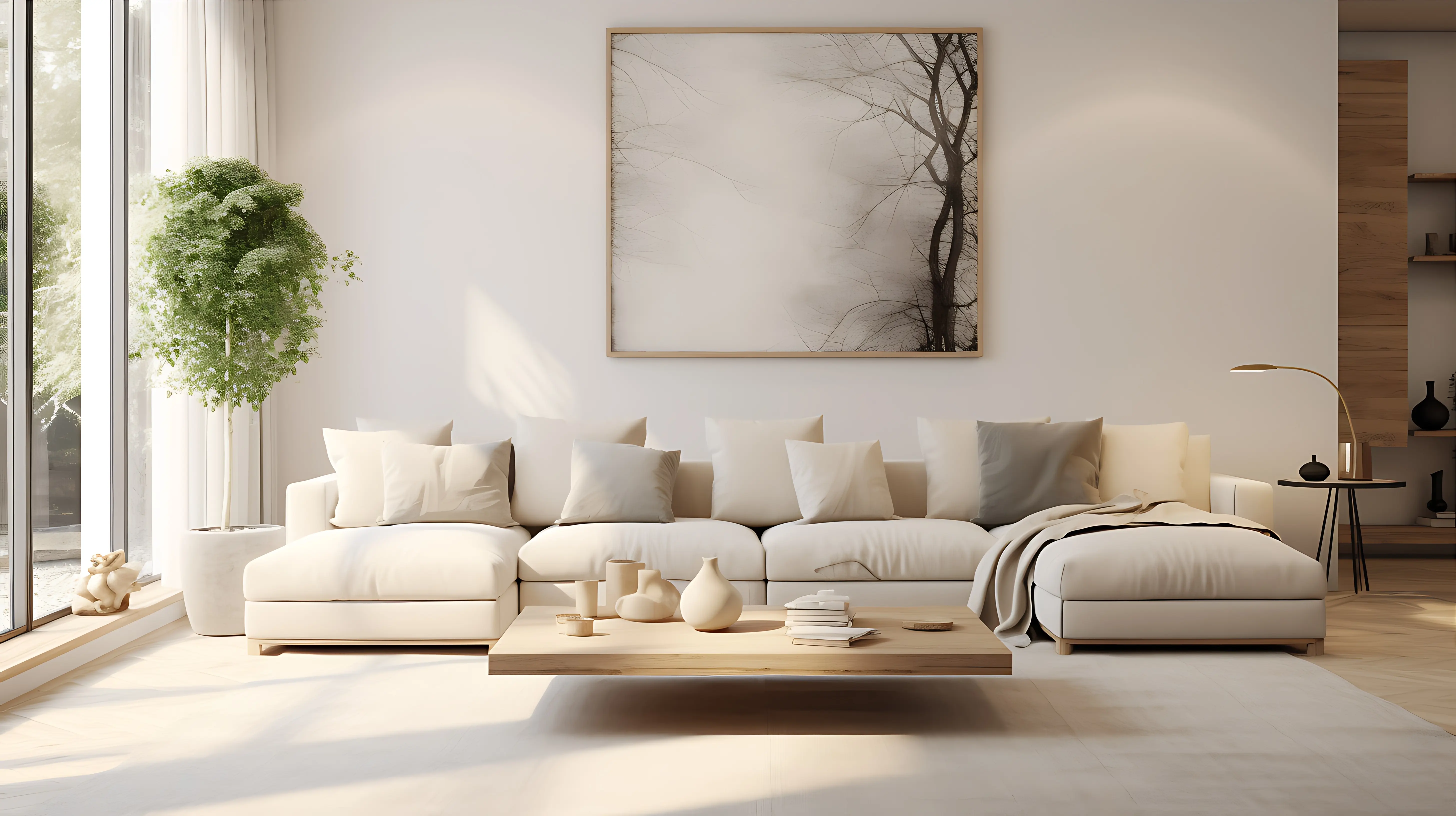 How to choose a sofa for your Japandi style living room: A harmony of design, materials, and color