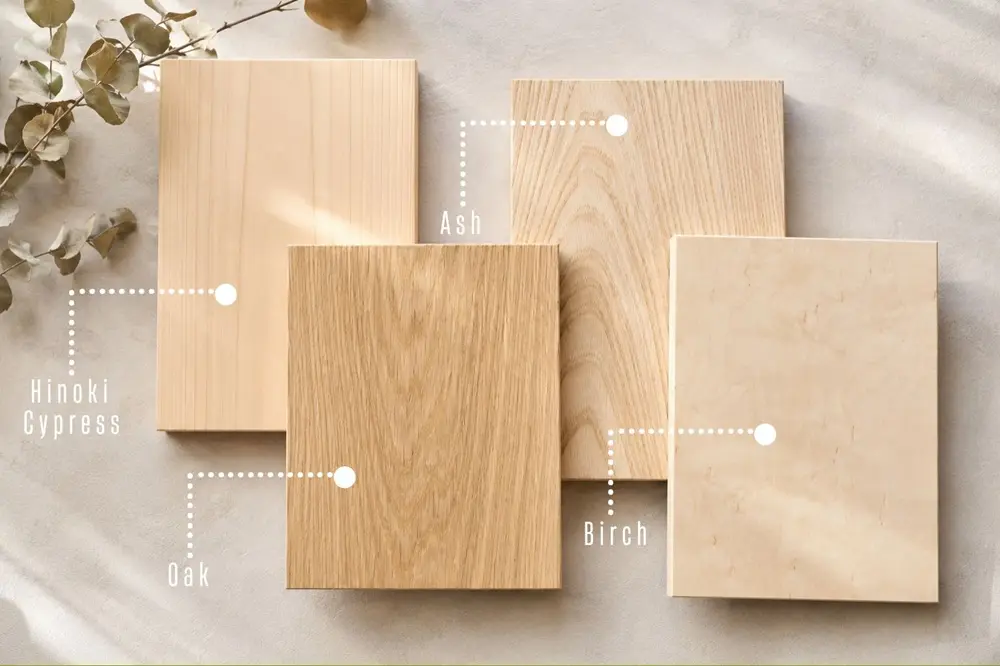 Light Woods Suitable for Japandi Interiors.webp