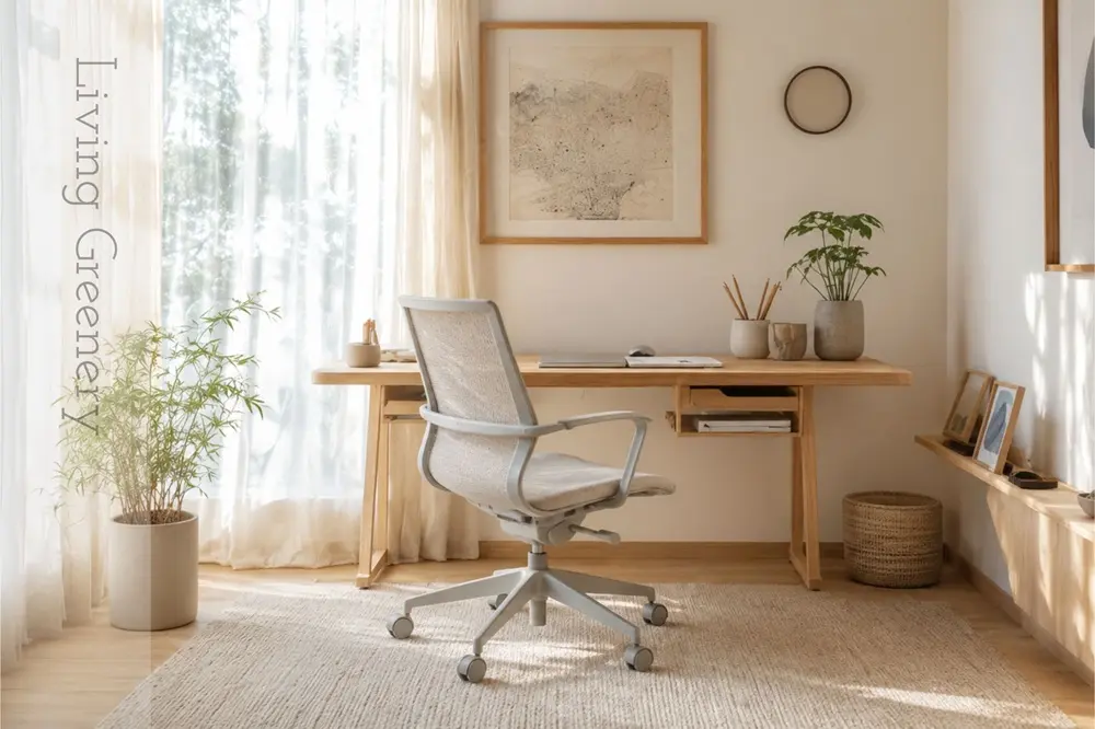 Plant Styling in Japandi Home Office.webp