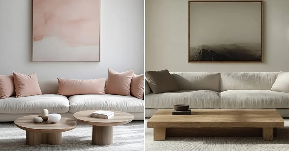 Round vs. Square Coffee Tables サイズ調整.webp