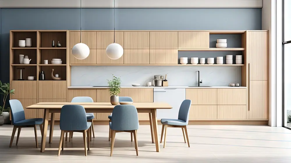 Soft Colors in Japandi Dry Kitchen.webp